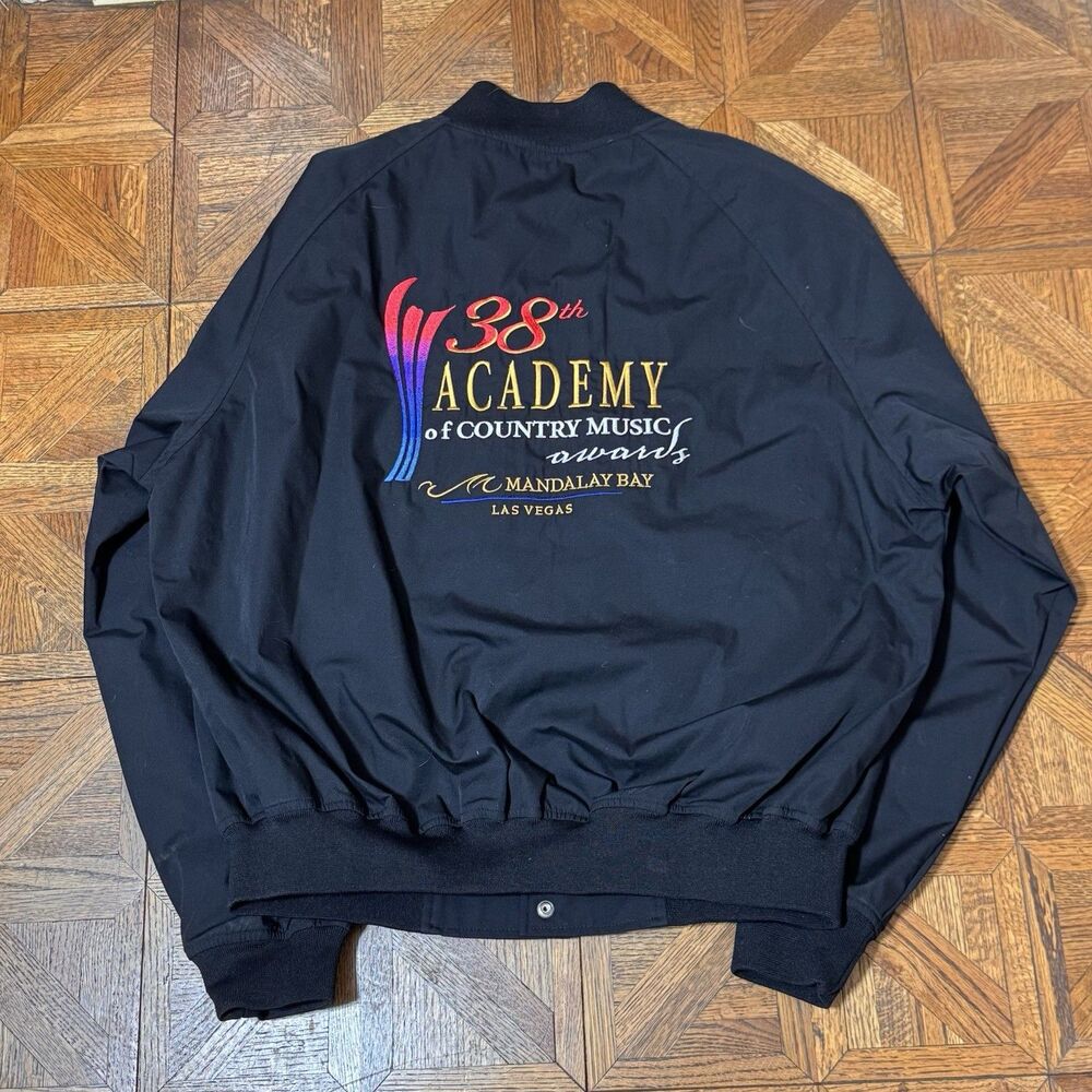 Vintage Western Wear 38th Academy of Country Music Awards Bomber Jacket 2003 XL